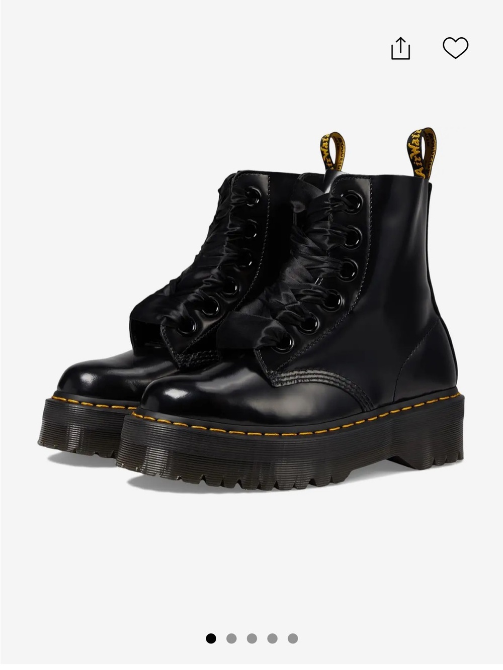 Doc Martens Molly Platform Combat Boots